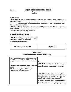 Giáo án môn Hình học 8 (chuẩn) - Tiết 27, 28