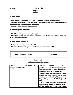 Giáo án môn Hình học 8 (chuẩn) - Tiết 36: Luyện tập