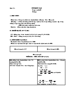 Giáo án môn Hình học 8 (chuẩn) - Tiết 39, 40