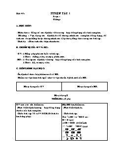 Giáo án môn Hình học 8 (chuẩn) - Tiết 47, 48