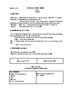 Giáo án môn Hình học 8 (chuẩn) - Tiết 68, 69