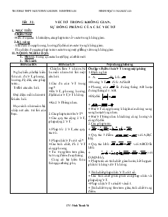 Giáo án Môn Toán học 11 (chuẩn kiến thức) - Tiết 32 đến tiết 38