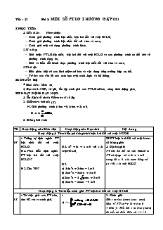 Giáo án môn Toán học 11 học kỳ I - Tiết:12 - Bài 3: Một số ptlg thường gặp (tiếp)