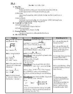 Giáo án môn Toán học 11 - Tiết 4: Luyện tập