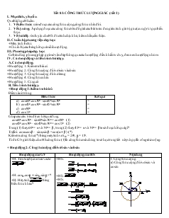 Giáo án Môn Toán học lớp 10 - Tiết 83: Công thức lượng giác (tiết 1)