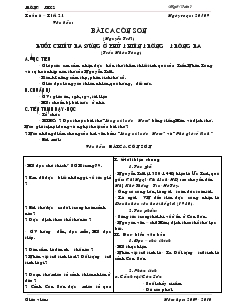 Giáo án Ngữ văn 7 (chuẩn kiến thức) - Tiết 21 - Bài ca côn Sơn (Nguyễn Trãi) buổi chiều ra đứng ở phủ thiên trường trông ra (Trần Nhân Tông)