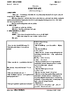 Giáo án Ngữ văn 7 (chuẩn kiến thức) - Tiết 25: Văn bản bánh trôi nước (Hồ Xuân Hương)