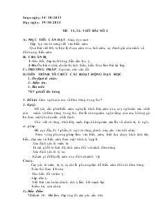 Giáo án Ngữ văn 7 (chuẩn kiến thức) - Tiết 31, 32: Viết bài số 2