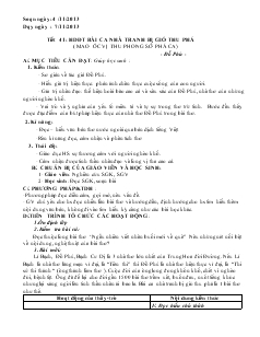 Giáo án Ngữ văn 7 (chuẩn kiến thức) - Tiết 41, 42, 43