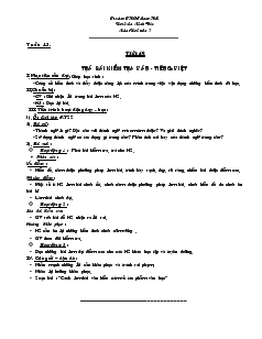 Giáo án Ngữ văn 7 (chuẩn kiến thức) - Tiết 49: Trả bài kiểm tra văn – Tiếng Việt - Trường THCS Long Hải