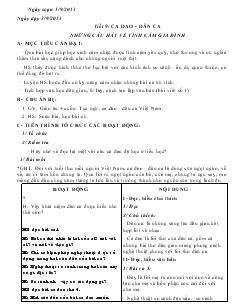 Giáo án Ngữ văn 7 (chuẩn kiến thức) - Tiết 9: Ca dao, dân ca những câu hát về tình cảm gia đình