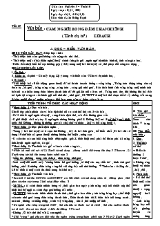 Giáo án Ngữ văn 7 (chuẩn kiến thức) - Tuần 10