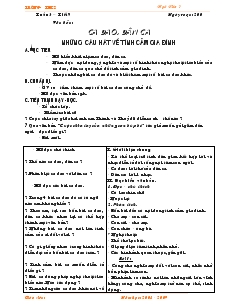 Giáo án Ngữ văn 7 (chuẩn kiến thức) - Tuần 13 - Tiết 9 đến tiết 12