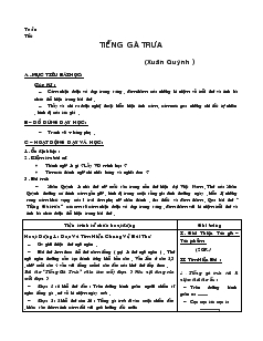 Giáo án Ngữ văn 7 (chuẩn kiến thức) - Tuần 14