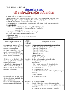 Giáo án Ngữ văn 7 (chuẩn kiến thức) - Tuần 26 - Bài 25 - Tiết 104: Tìm hiểu chung về phép lập luận giải thích