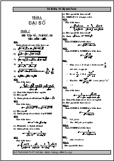 Giáo án Ôn thi lớp 10 môn Toán