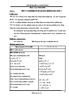 Giáo án phụ đạo học sinh yếu kém toán 8