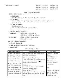 Giáo án phụ đạo môn Toán 11 (bán sát chương trình) - Tiết 11: Quy tắc đếm