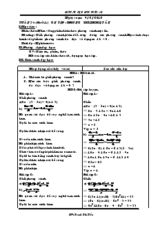 Giáo án phụ đaọ toán 8b