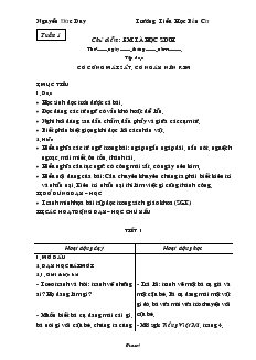 Giáo án Tiếng Việt 4 kỳ I - Trường Tiểu Học Bến Cừ