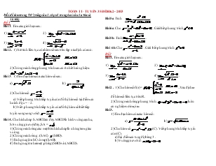 Giáo án Toán 11 tuyển 35 đề học kỳ 2 - 2013