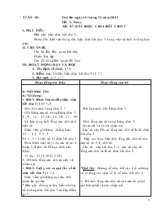 Giáo án Toán 6 - Tiết 87: Dấu hiệu chia hết cho 3