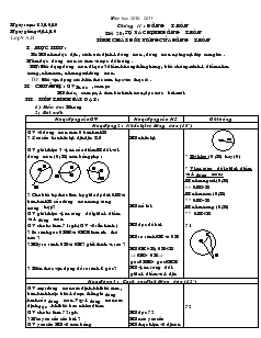 Giáo án Toán 9A - Chương II: Đường tròn