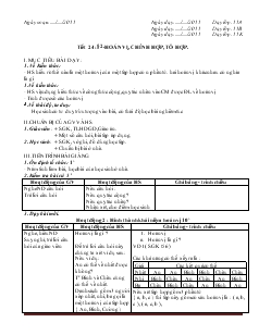 Giáo án Toán học 11 (cơ bản) - Tiết 24 đến tiết 27