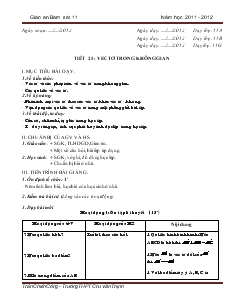 Giáo án Toán học 11 (cơ bản) - Tiết 25: Vectơ trong không gian