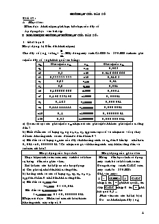 Giáo án Toán học 11 - Giới hạn của dãy số