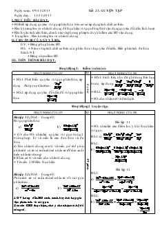 Giáo án Toán học 8 - Tiết 25: Luyện tập