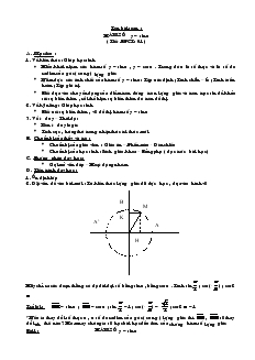 Giáo án Toán học lớp 11 - Hàm số y = sinx