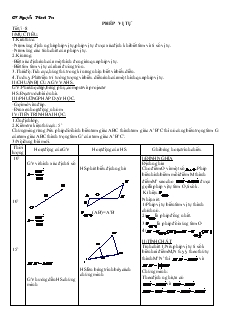 Giáo án Toán học lớp 11 - Tiết: 7, 8: Phép vị tự