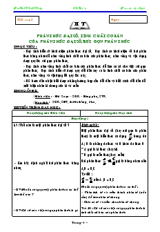 Giáo án Tự chọn năm học 2008- 2009