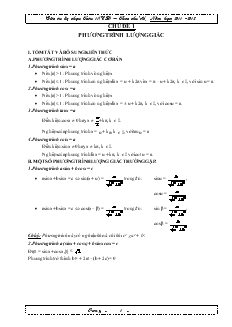 Giáo án tự chọn Toán 11 (cơ bản) – Theo chủ đề năm học: 2011 - 2012