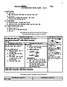 Giáo án Tự chọn Toán 11