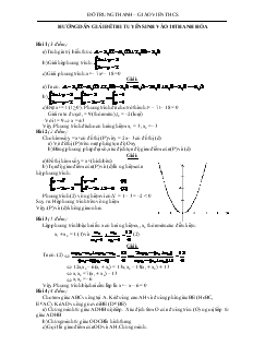 Hướng dẫn giải đề thi tuyển sinh vào 10 Thanh Hóa
