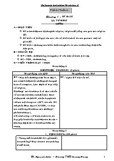 Kế hoạch bài giảng Hình học 8 Trường THCS Quang Trung