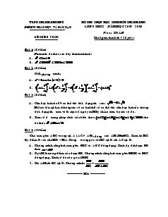 Kỳ thi chọn học sinh giỏi thành phố lớp 8 THCS năm học 2007 - 2008 môn: Toán