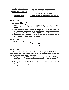 Kỳ thi chọn hoc sinh giỏi tỉnh lớp 9 THCS năm học 2004 - 2005 môn: Toán (vòng 1)