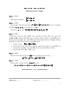 Kỳ thi tuyển sinh lớp 10 chuyên Quốc học Môn Toán - Năm học 2007-2008