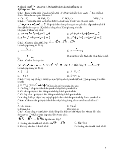 Ngân hàng đề tốt nghiệp - Chương 1: Phép dời hình và phép đồng dạng