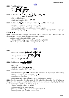 Ôn tập Học kì 1 môn Toán 9