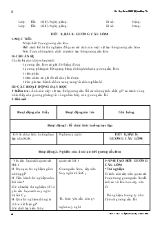 Bài giảng Môn Vật lý lớp 7 - Tiết 8, bài 8: Gương cầu lõm (tiết 2)