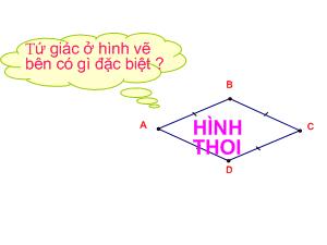 Bài giảng Toán 8 - Hình thoi