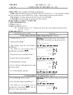 Chủ đề X Hệ thức Vi - ét