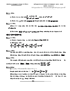 Đề khảo sát hsg năm học 2012 - 2013 môn: Toán 8