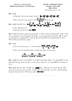 Đề thi chọn hsg lớp 8 năm học: 2012-2013. môn: Toán
