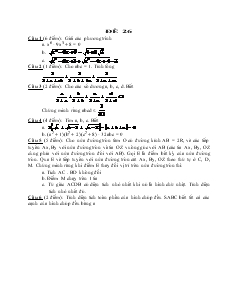 Đề thi thử học sinh giỏi Toán 9 - Đề số 26