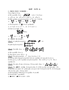 Đề thi thử học sinh giỏi Toán 9 - Đề số 6